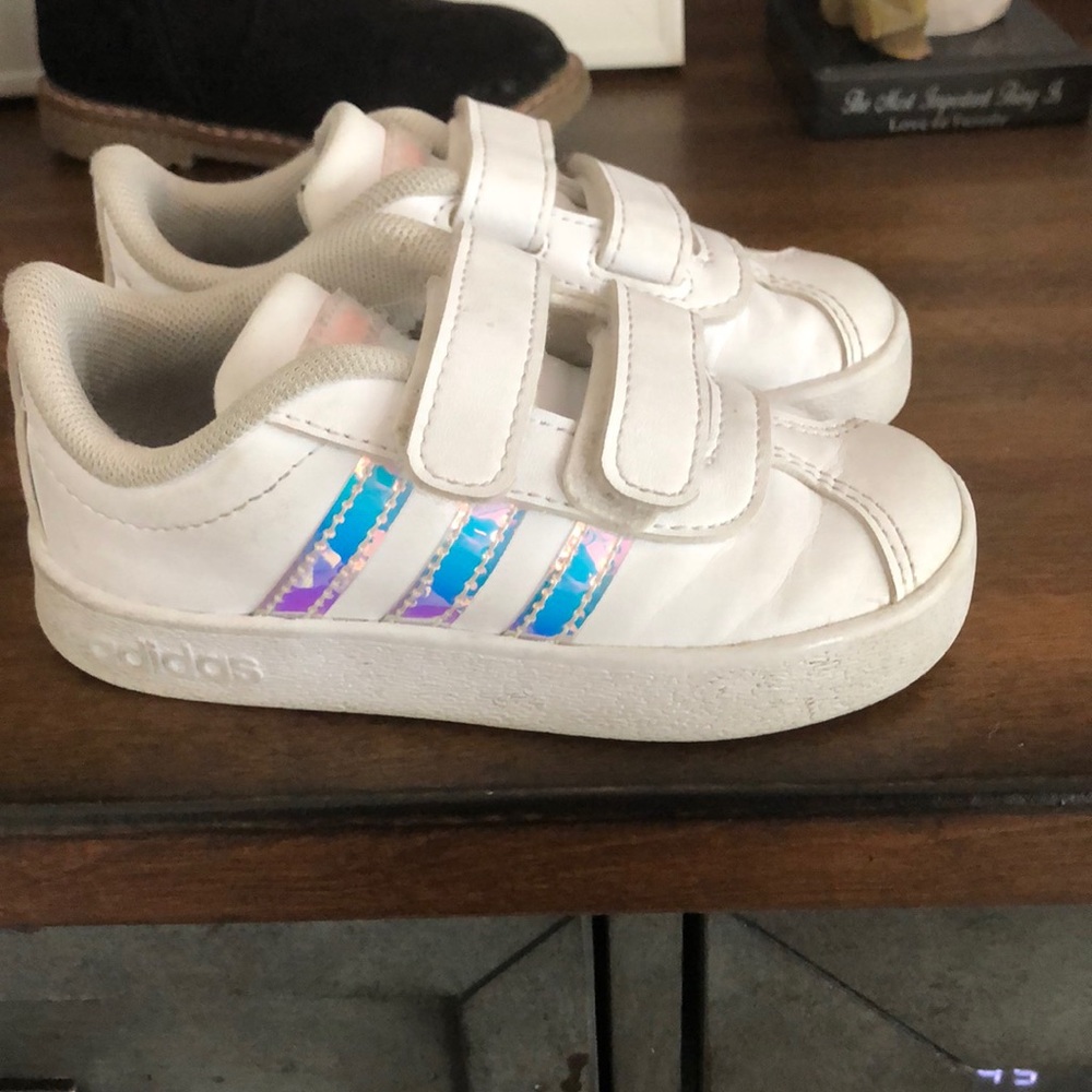 Adidas sneakers with Holographic stripes